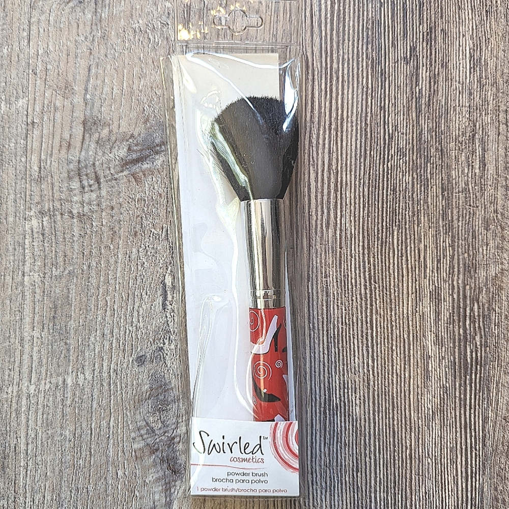Swirled Cosmetics Heel Shoe Face Powder Brush